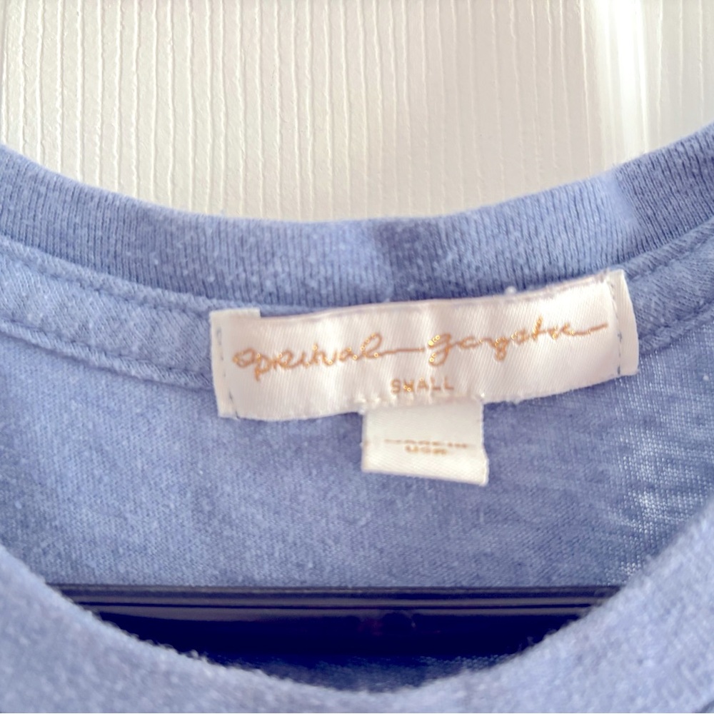 Spiritual Gangster Blue Crop Muscle Tee - Picture 3 of 4